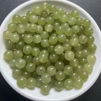 散珠天然和田玉  晴水35--卡12MM -- 10颗（赠弹力绳）