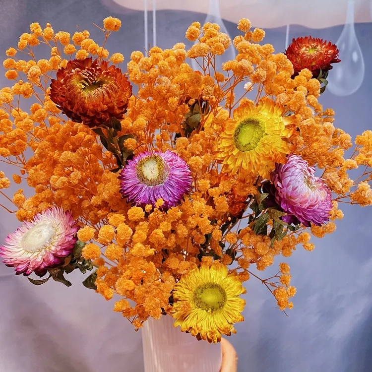 干花 花束 真花 永生干花 高颜值干花 家庭装饰干花 鲜花