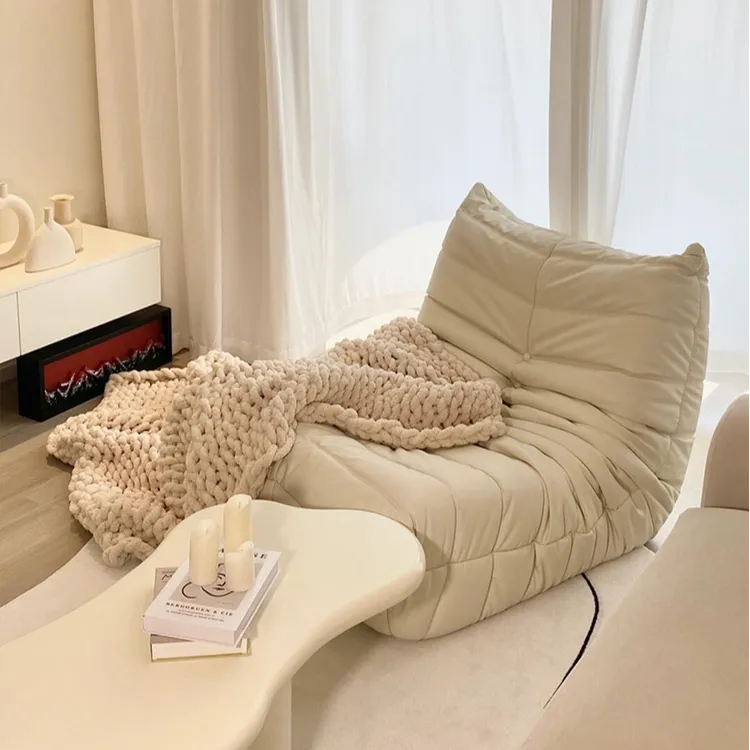 阑珊阁单人椅毛毛虫懒人沙发客厅榻榻米爆款听音乐休闲可躺沙发椅