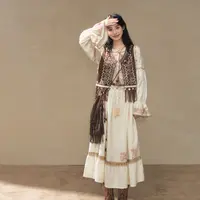 七月夕【稚秋记】汉服国风绣花开衫小马甲日常显瘦无袖短外套时尚女