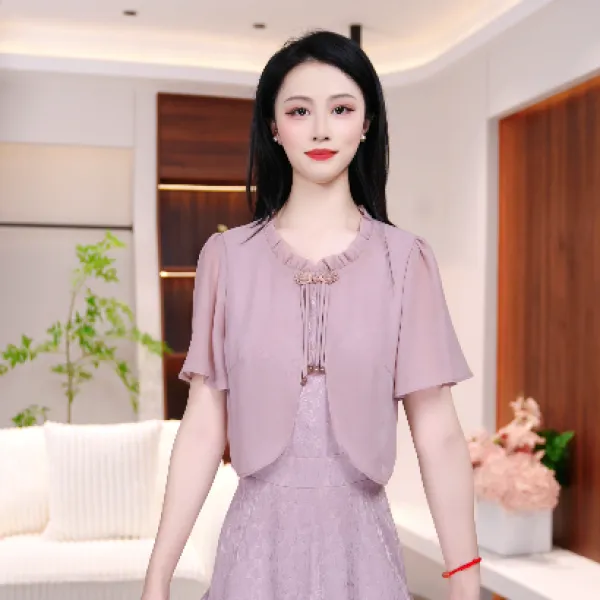 优雅精致气质新款时尚显瘦连衣裙M-4XL