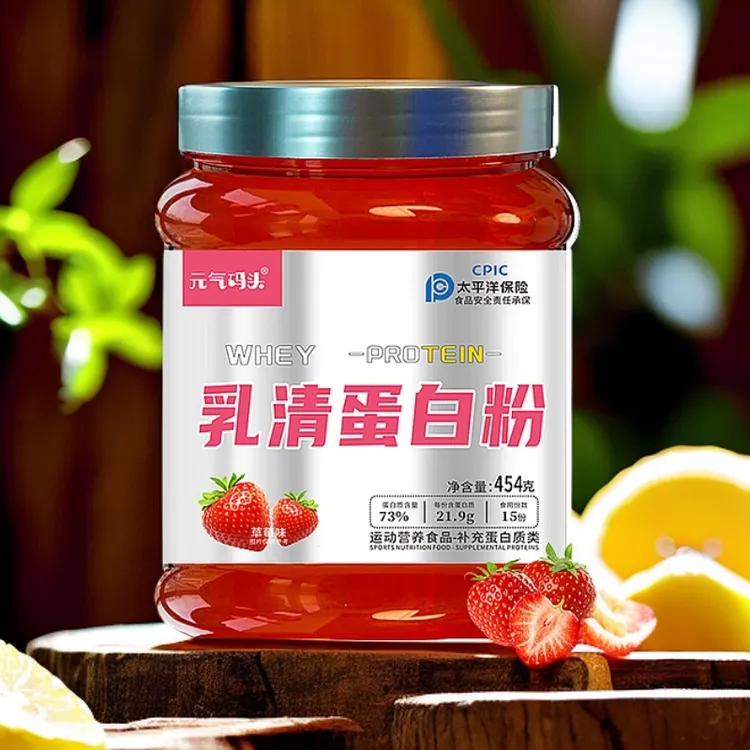 元气码头乳清蛋白粉1磅73%含量健身高蛋白运动营养三重蛋白增肌