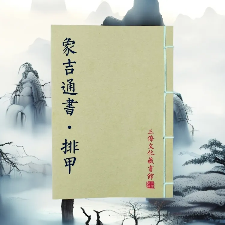 象吉通书排甲 手工线装 老师傅民间收藏风水书籍 山海经笔记本