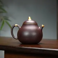 描金茄瓜光速紫砂壶