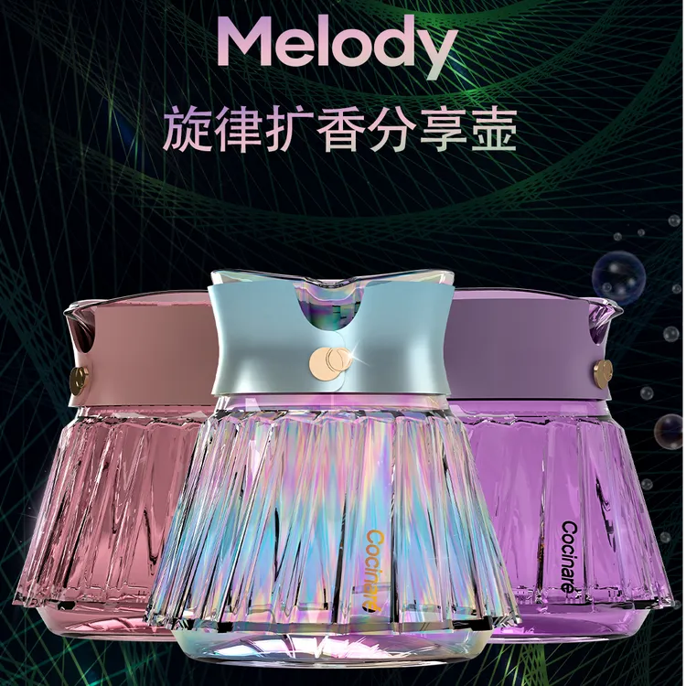 Cocinare Melody™ 旋律扩香分享壶高 硼硅玻璃百褶咖啡壶手冲器具