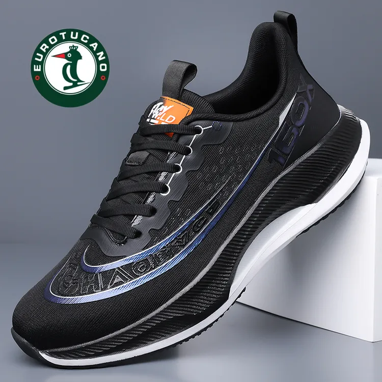 轻奢男鞋春夏新款潮流休闲运动鞋男轻质减震网面透气防滑跑步鞋子