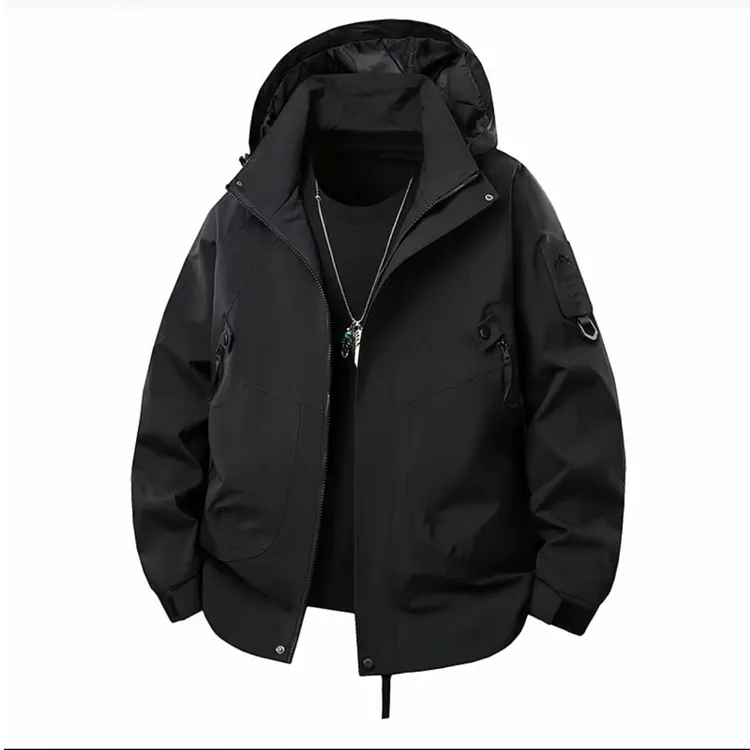 男女同款户外登山旅行休闲连帽夹克外套 