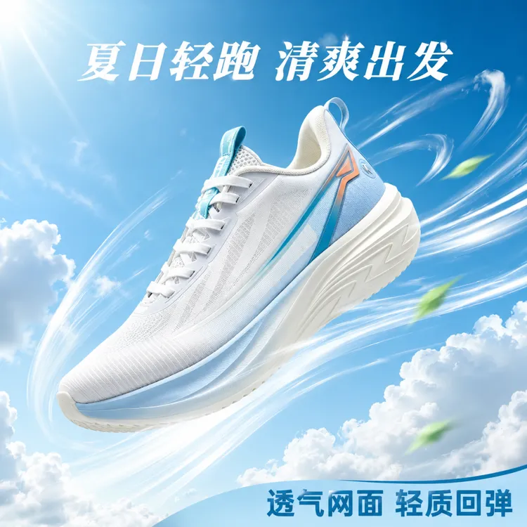 【乔丹-轻速6lite】2026男女运动鞋减震软底夏季网面透气跑鞋水上漂商品图