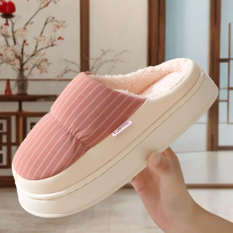 2025冬季女家居鞋冬季室内秋冬保暖厚实防水防滑保暖棉拖鞋