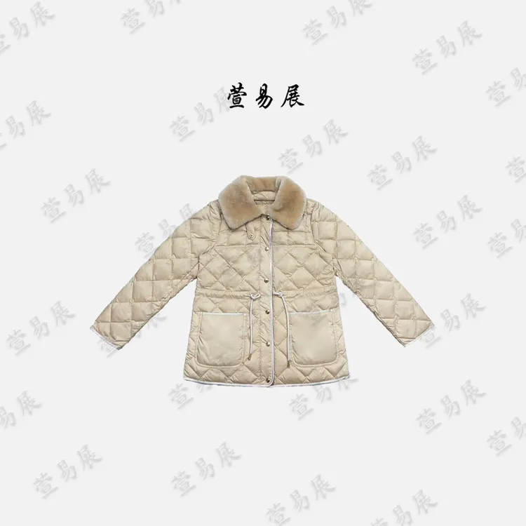 萱易展-95匈牙利白鹅绒澳洲进口可拆卸羊毛领鹅绒服YY-WT102302