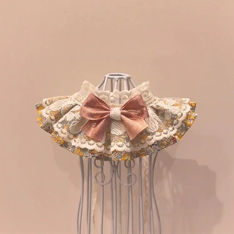  【No退No换】原创宠物猫咪狗狗碎花边口水巾