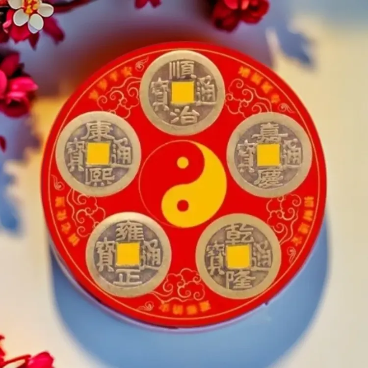 【老师推荐】五帝钱冰箱贴纸