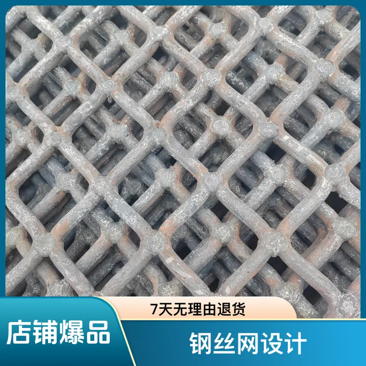 焊接筛网编织筛网聚氨酯材质冲孔网矿山机械设备用网