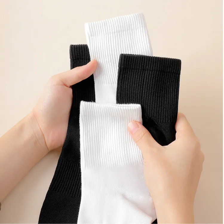【主播专属】艾草精油中筒袜子春夏抗菌防臭棉袜吸汗透气秋冬运动