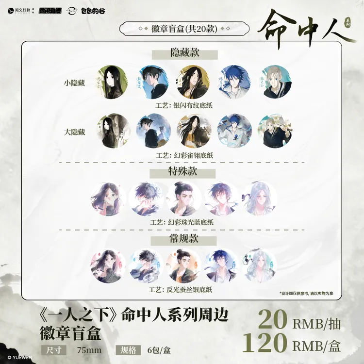 【合集】包包周边的谷-一人之下-命中人系列(代拆)隐藏款