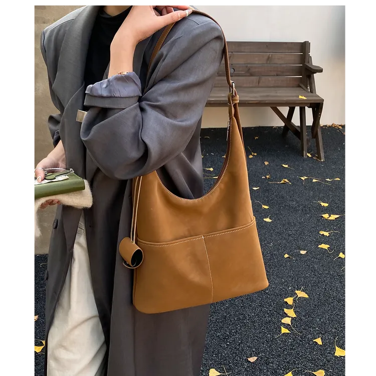 复古时尚大容量腋下包轻奢气质百搭托特包小众洋气个性通勤子母包