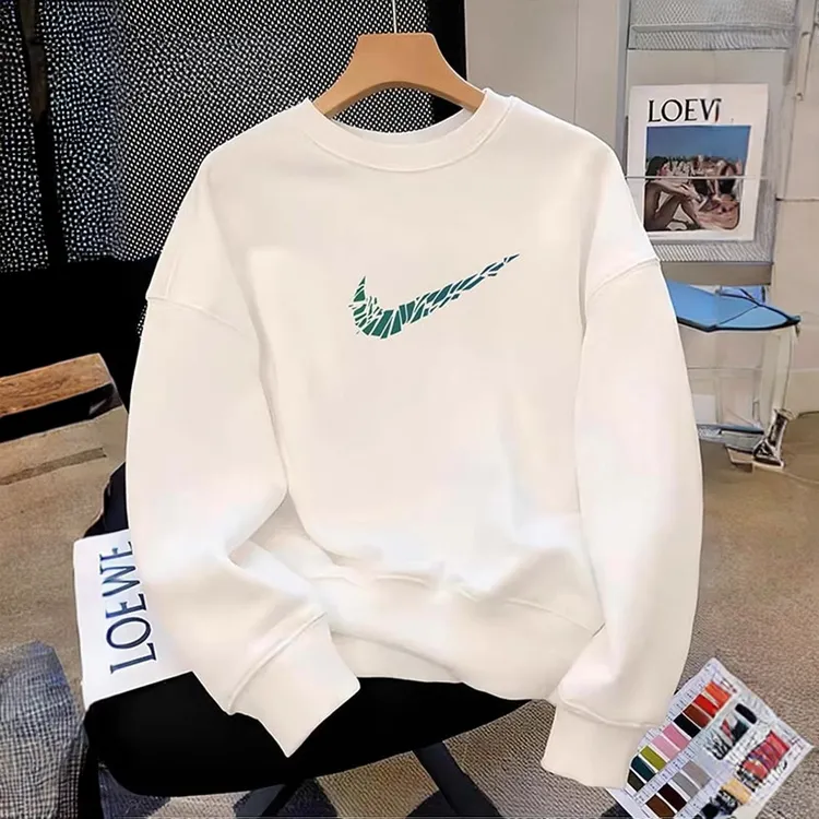 高端时尚重磅纯棉卫衣男2025春秋季新款情侣圆领痞帅慵懒风打底衫