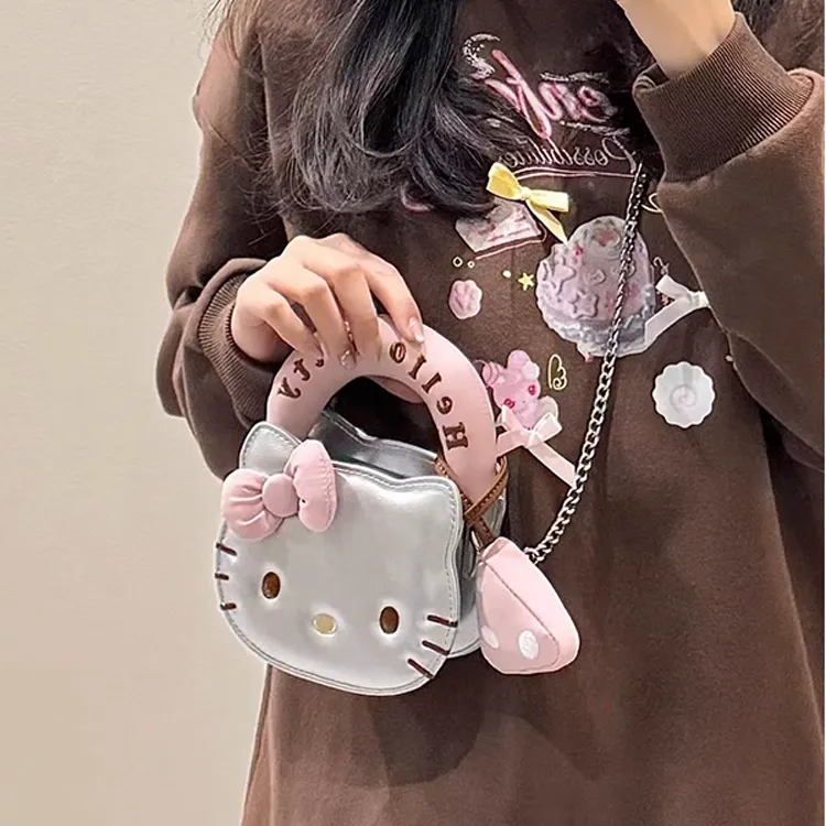 凯蒂猫可爱迷你包生日礼物hellokitty斜挎包手提包手机包链条包TJ