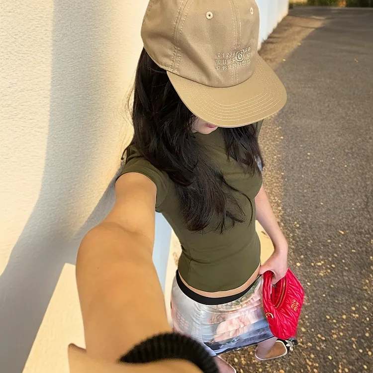 打底衫纯棉T恤辣妹装时尚百搭修身显瘦短袖上衣正肩t恤女夏季纯色