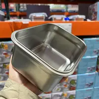 上海Costco代购可微波炉304不锈钢保鲜盒烤箱洗碗机冷藏适用带盖