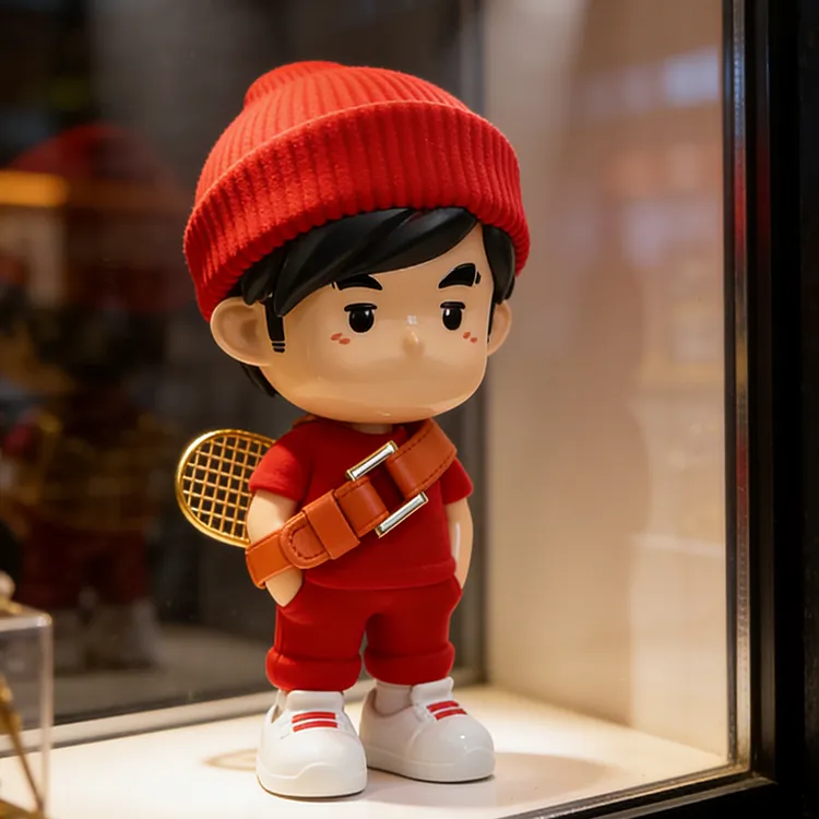 周杰伦正版授权网球周同学手办高20cm植绒公仔摆件生日礼物收藏