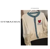 【南瓜定制】N932-新款百搭毛针织衫套头款常规开衫款洋气白色开衫