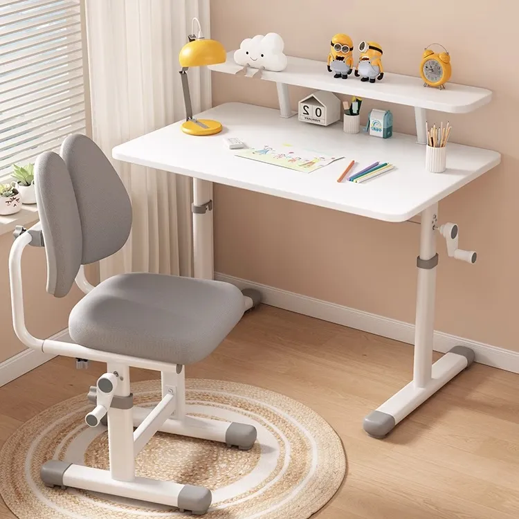 儿童学习桌小学生书桌家用写字作业课桌椅套装卧室简易儿童书桌