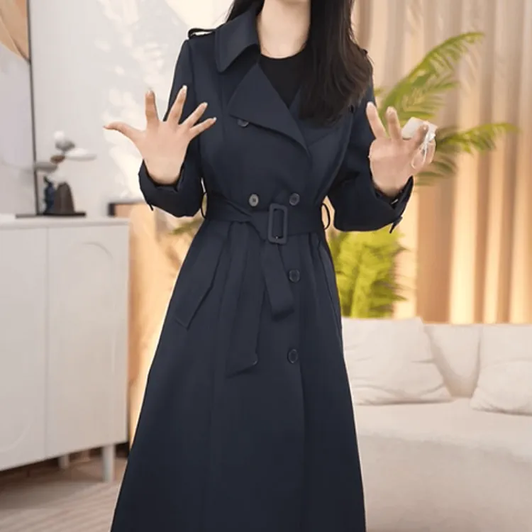 A703【风衣】2025早秋新款时尚千金修身显瘦洋气高级感风衣外套