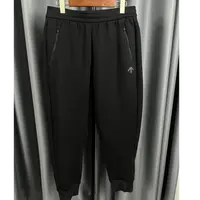 99新 DESCENTE/迪桑特 休闲微修脚束带纯色棉质长裤