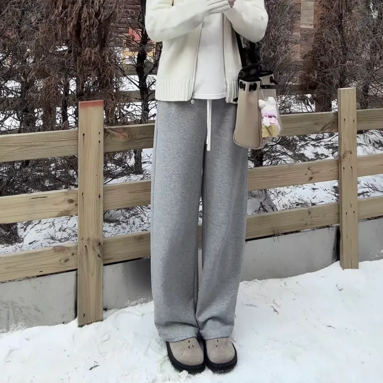 【休闲腰绳卫裤】KZEL59113秋季显瘦垂感宽松舒适百搭休闲卫裤