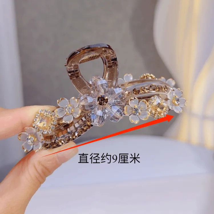 韩版时尚百搭抓夹轻奢少女风发夹重工发卡女气质日韩头饰仙女风