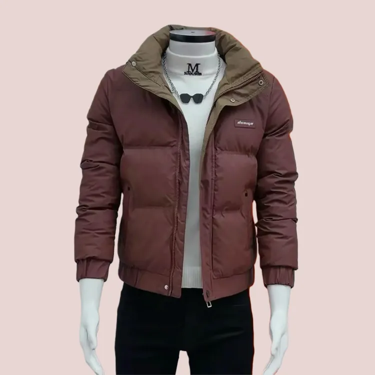 男士冬季修身百搭棉衣棉服棉袄休闲加厚保暖立领潮流百搭时尚棉服