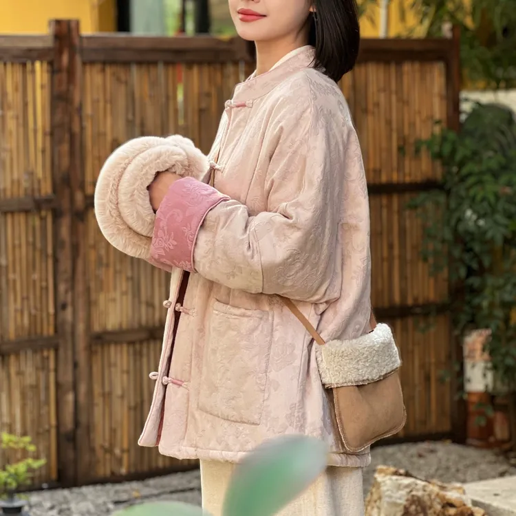 【新疆棉花加厚棉袄】新中式国风棉花棉袄棉服棉衣女款加厚保暖冬季