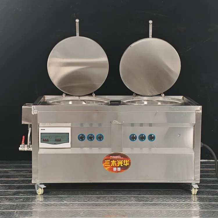 商用纯电肠粉机新型传统簸箕手工粉纯电蒸汽机节能肠粉机18KW380V