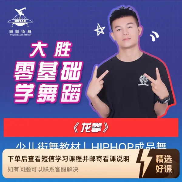 龙拳大胜街舞零基础学舞蹈成品舞动作分解教学