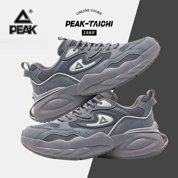 匹克态极云禧运动鞋男秋季厚底老爹鞋女休闲情侣款潮鞋-DE430117