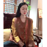 【双节福利】光而不耀 芳华设计中式国风盘口马甲圆领马甲FH-A0110