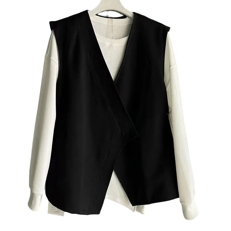 大码女装时尚马甲两件套