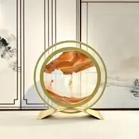  创意解压流沙画摆件玻璃工艺品创意乔迁礼品轻奢高档酒柜装饰品