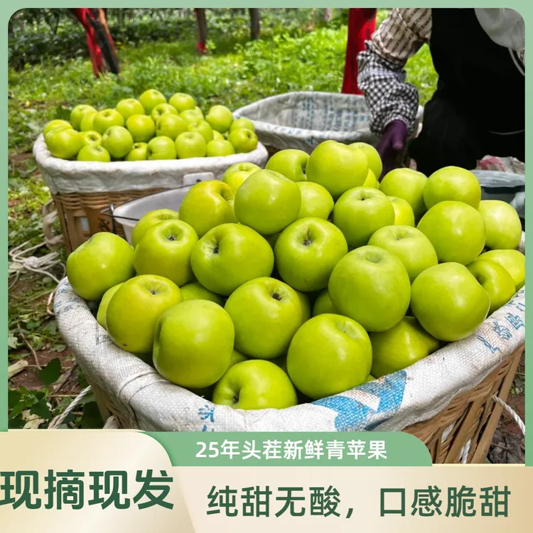 【纯甜无酸】25年头茬现摘云南青香蕉苹果孕妇水果脆甜非王林红富士