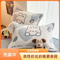 2025新款立体6D雪花绒加厚保暖系列枕套单件-单枕套