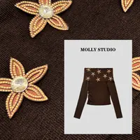 【罗曼蒂克】Molly 百搭时尚气质显瘦 上衣 M2025261