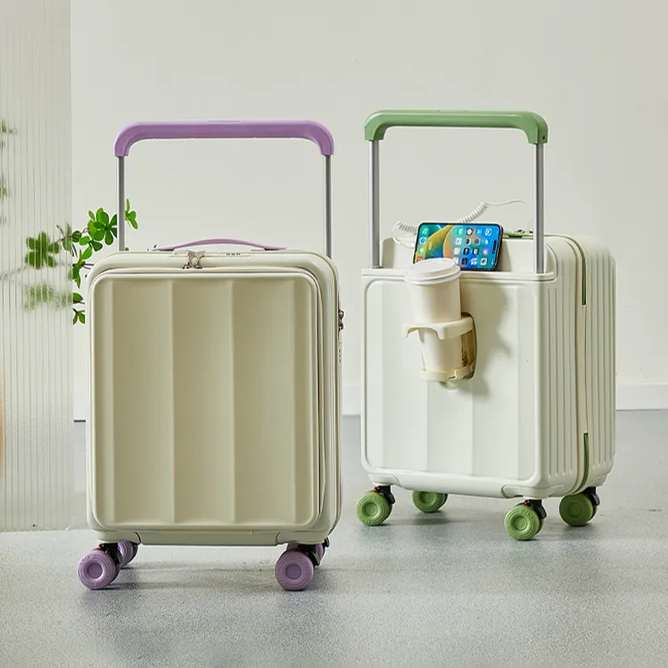 宽拉杆行李箱女款2025新款爆款20寸登机箱前开口大容量旅行拉杆箱