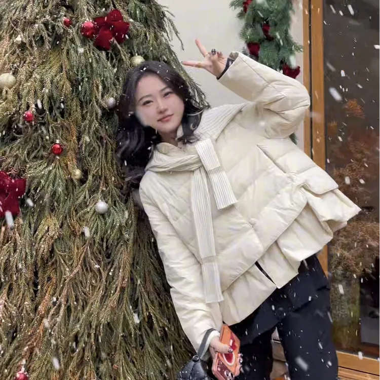 museguhui/木色古汇5139#设计款冬季百搭休闲小众百搭羽绒服