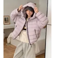 (杜思蒙服饰) H886-【石墨烯云绒】韩系时尚小牌装饰连帽坦克棉服  