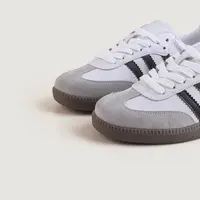 素陌经典款情侣款德训鞋女透气休闲板鞋真皮阿甘鞋百搭平底5998