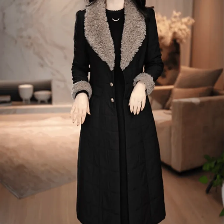 C085【棉服】2025冬季新款时尚高端轻奢保暖修身显瘦高贵棉服外套