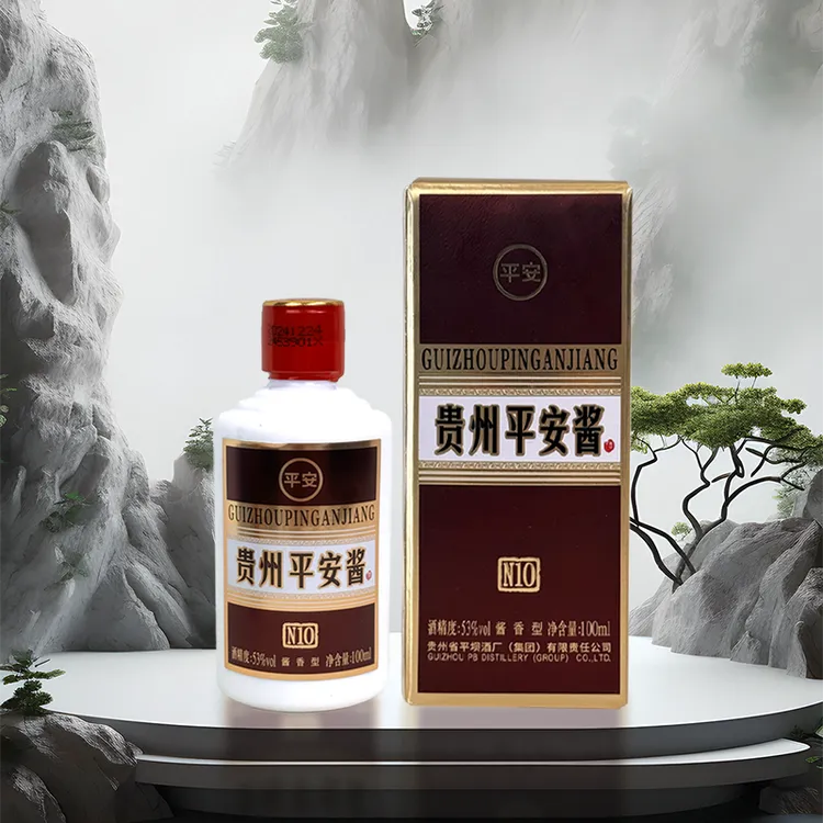 PINGBA/平坝·平安酱小酒乳波陶瓷瓶酱香型高端品鉴53度100毫升
