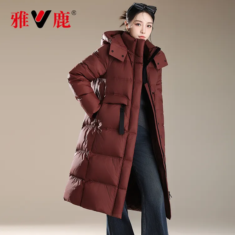 V/雅鹿90鸭绒羽绒服女款爆款2025新款正品反季大清仓雪乡出游防寒