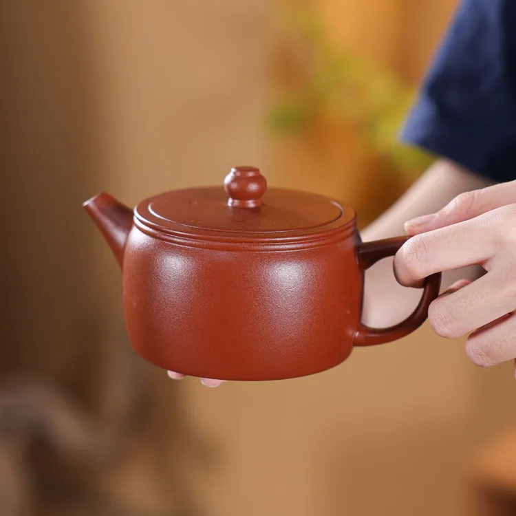 紫砂壶纯手工橘皮汉瓦壶大容量凤鸣壶高档家用泡茶壶功夫茶具单壶
